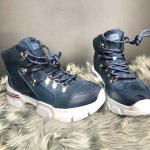 Tommy Hilfiger Logo Lace-Up Sneakers Boots